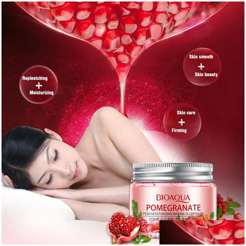 bioaqua mask natural plant essence sleeping mask face cream facial rejuvenating hydrating lifting firm skin care