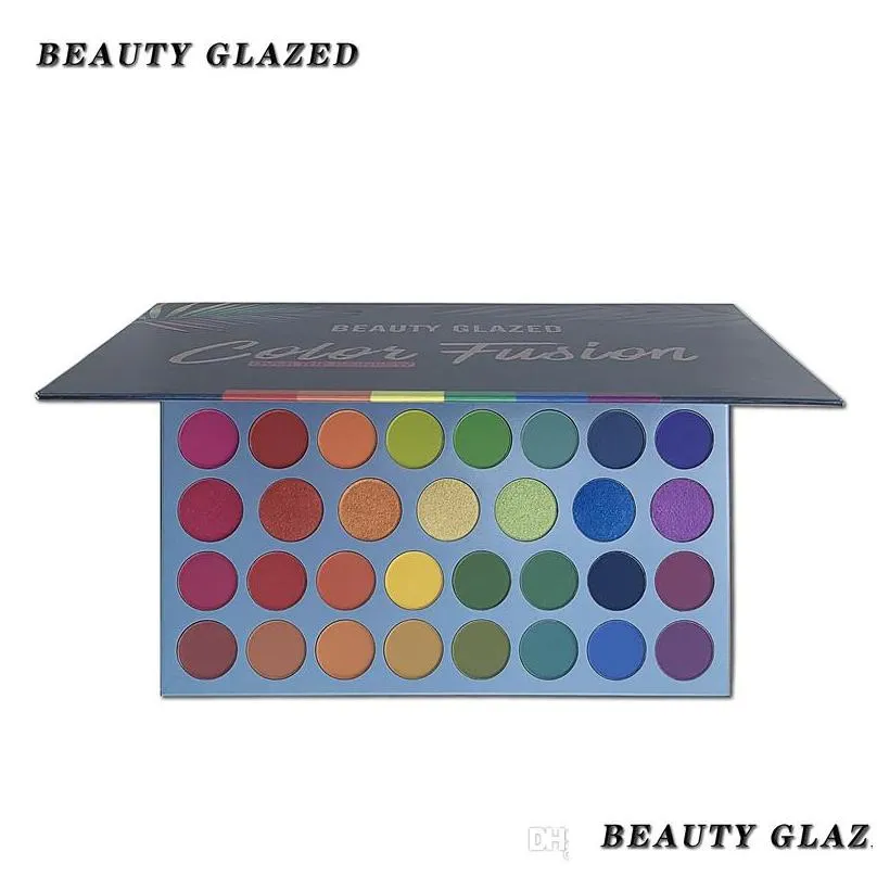 beauty glazed 39 color rainbow eyeshadow pallete matte shimmer natural luminous long lasting matte eye shadow shimmer cosmetics