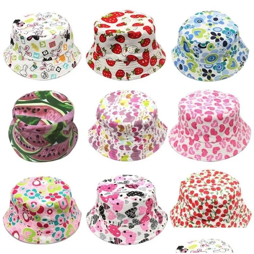 new 30 colors children flower bucket hat temperament leisure sunny child sun hat for 26 years old kids