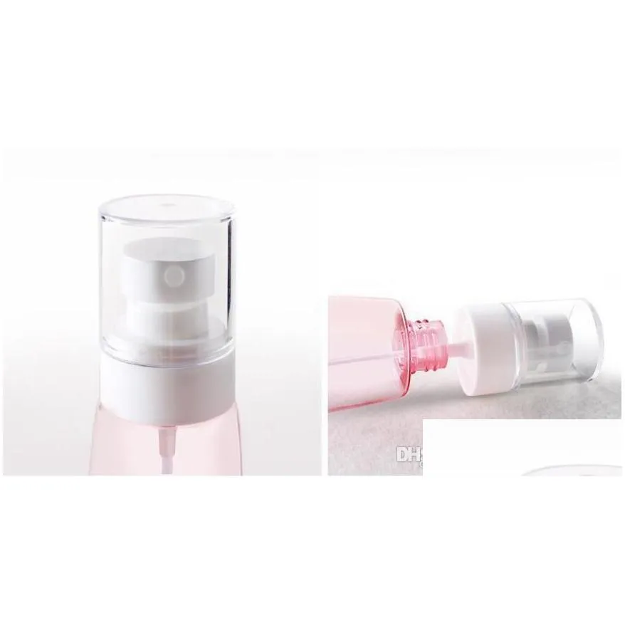 new 30ml 60ml 80ml 100ml plastic spray bottle mist sprayer upg cosmetic refillable bottle for travel