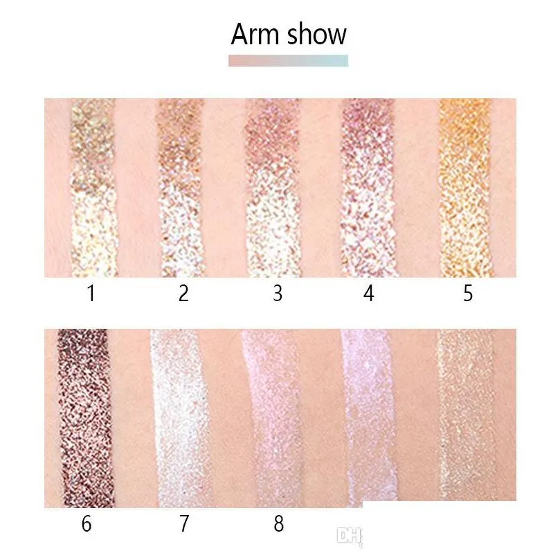 miss rose colorful shimmer eyeshadow palette waterproof y red pigment powder highlight mermaid glitter bling eyeshadow