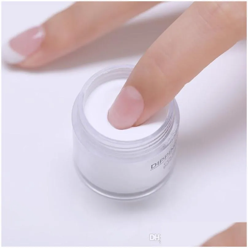 born pretty dipping nail powder gradient french nails natural color holographic glitter without lamp cure nail art decorations