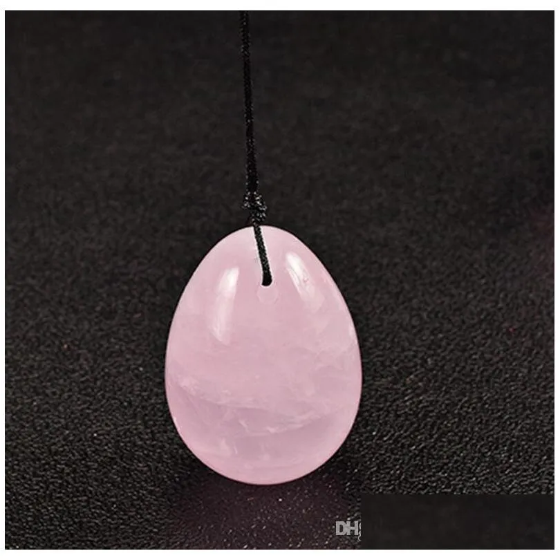 natural rose quartz crystal eggs crystal yoni egg vaginal balls for women health care kegel exercise massager