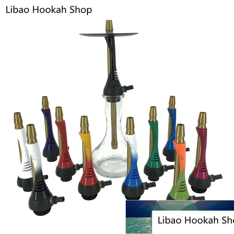 alpha hookah set model s narguile chicha cachimba shisha smoking accessories simple removable diffuser stoving paint multicolor