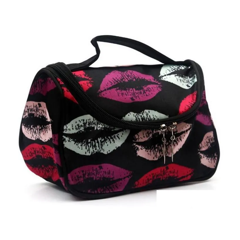 canvas cosmetic bag mini fashion women girl makeup pouch portable travel cosmetic bag with zipper