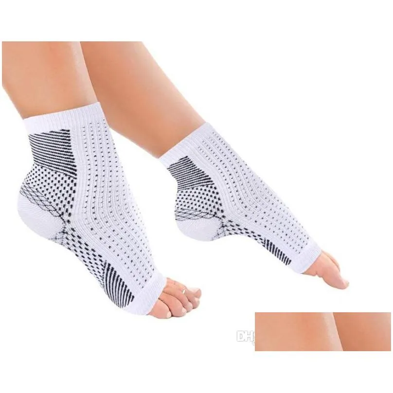 foot anti fatigue compression foot sleeve ankle support running cycle basketball sport socks outdoor men ankle brace sock