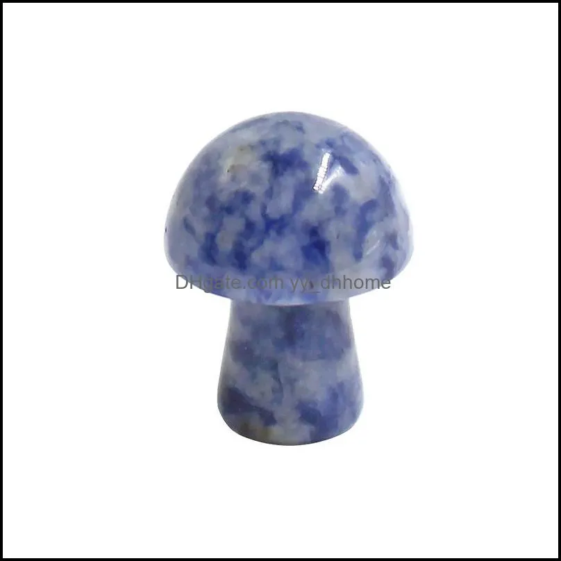 2cm mushroom statue reiki healing chakra natural stone ornament quartz mineral crystal tumbled gemstone home decoration