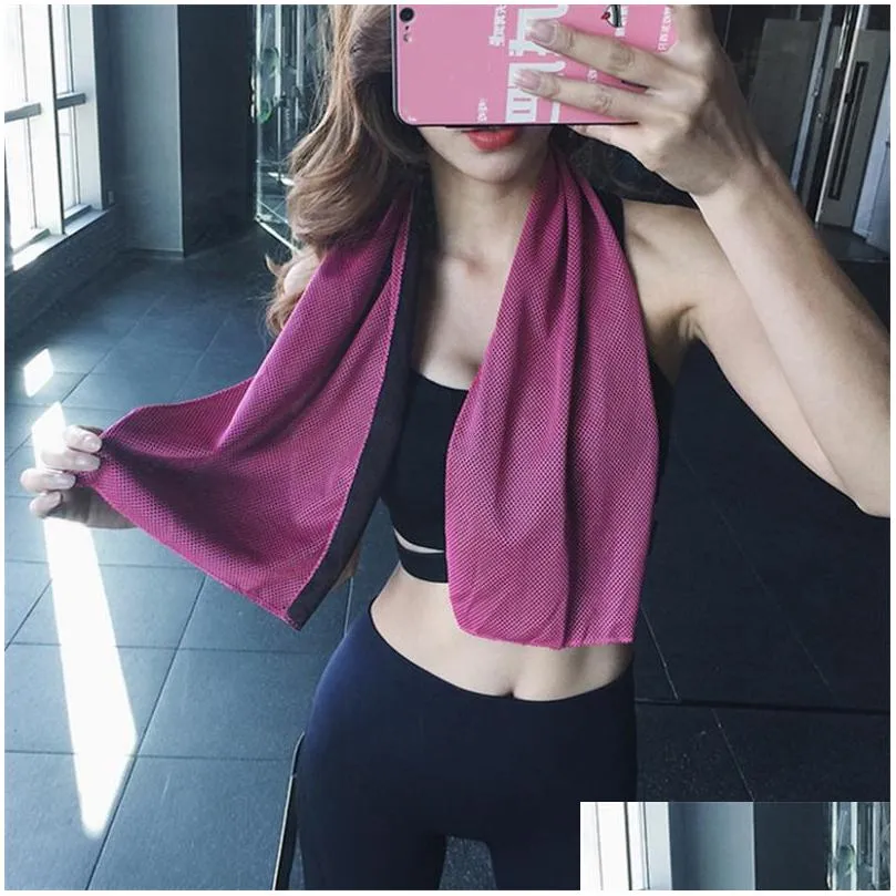 sports quickdrying cooling towel swimming gym travel cycling summer cold feeling sport towels to take carry sxjun21