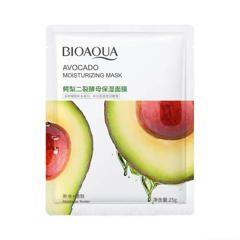 bioaqua pomegranate aloe plant masks cucumber centella honey avocado moisturizing facial mask sheet face peels