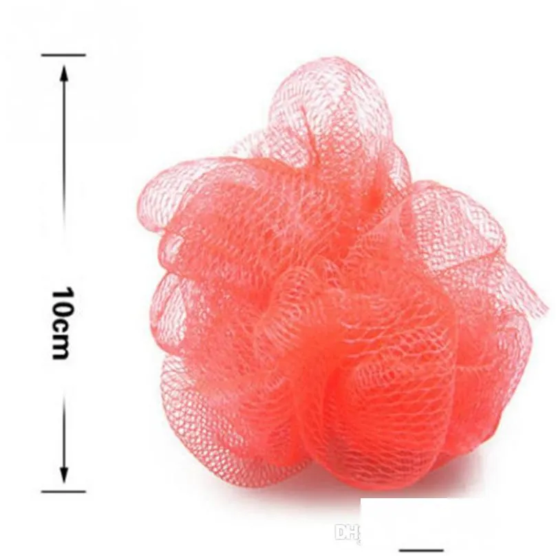 bathroom soft bath sponge mesh exfoliating shower pouf bath ball towels body cleaner bathing shower sponge