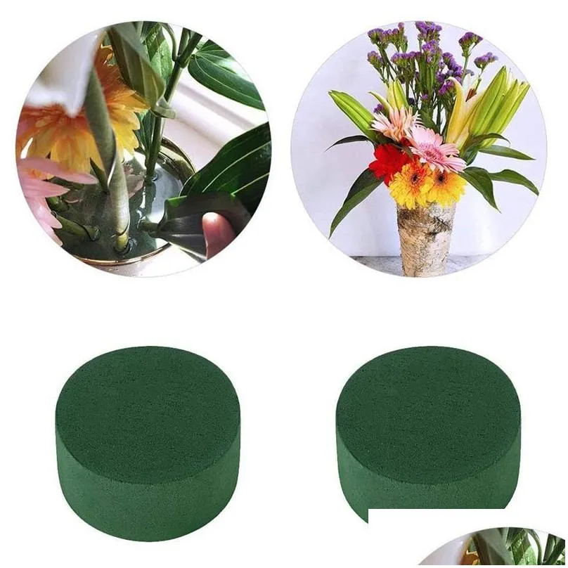 flower arrangement kit green round wet floral foam wedding aisle flowers party decoration flower 16 pieces decorative flowers 