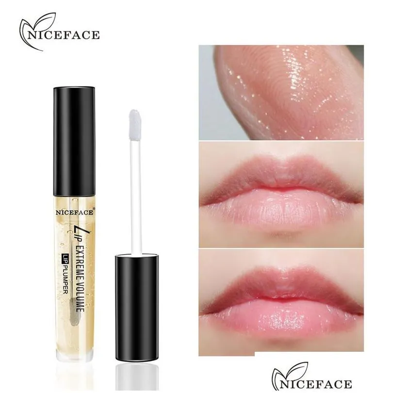 niceface collagen essence liquid lip care serum moisturizing repairing lip plumper enhancer improves elasticity fine lines