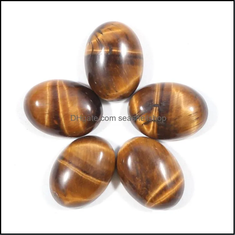 15x20mm natural quartz agates crystal stone cabochon flatback oval gemstone for ring earrings jewelry making wholesale