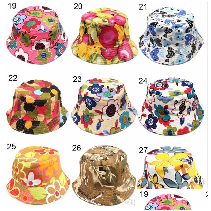 new 30 colors children flower bucket hat temperament leisure sunny child sun hat for 26 years old kids