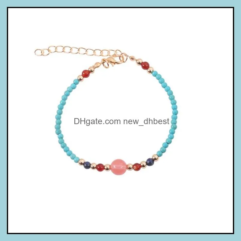 womens beaded bracelet colored beads weaving friendship jewelry bracelet hawaii summer fashion jewelry 12pcs
