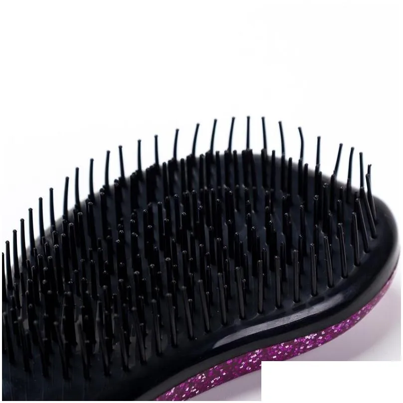 glitter magic handle  detangling comb shower hair brush detangler salon styling tamer exquite cute useful tool