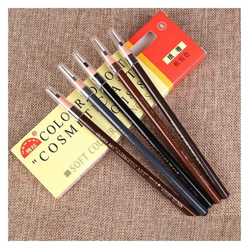 1818 eyebrow pencils waterproof soft longlasting natural painting eye brow tools 6 colors trimming eyebrow makeup pen