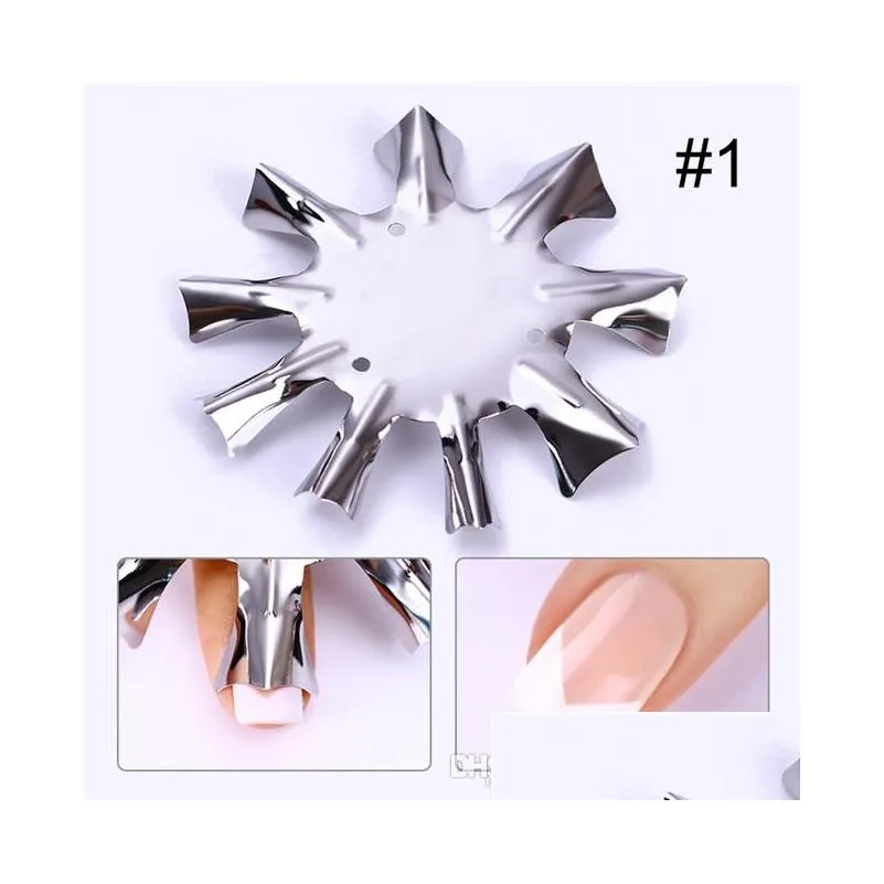 easy french line edge nail cutter stencil tool smile shape trimmer clipper styling forms manicure nail art tools