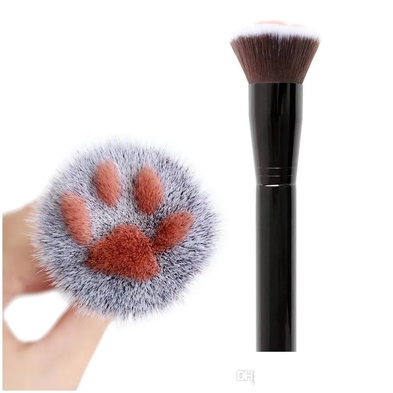 cute cat claw face brush loose powder super soft blush sculpting brush makeup brush beauty make up tools