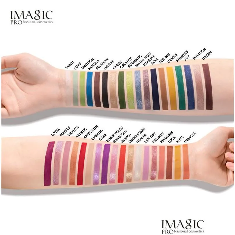 imagic eyeshadow palette makeup brushes 36 color shimmer pigmented eye shadow make up palette maquillage