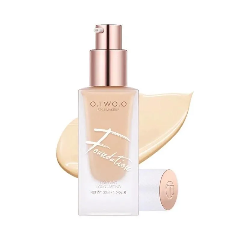 o.two.o liquid foundations cosmetics for face concealer full covering moisturizing foundation cream natural breathable makeup