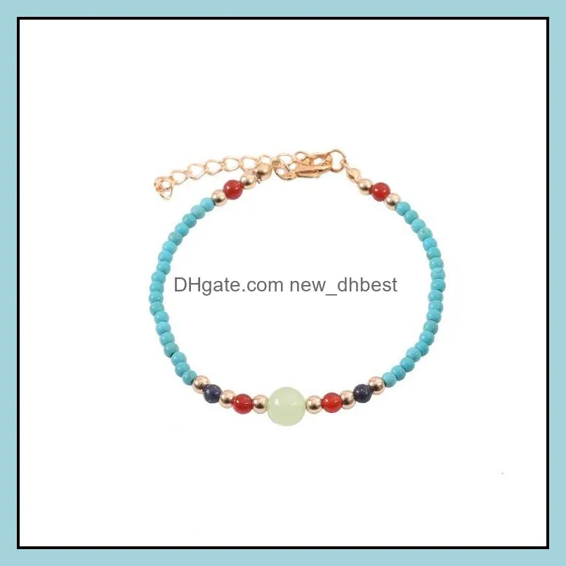 womens beaded bracelet colored beads weaving friendship jewelry bracelet hawaii summer fashion jewelry 12pcs