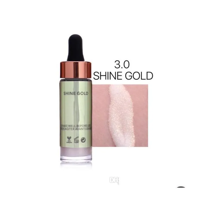 new brand liquid highlighter make up for women magic face brighten glow glitter makeup highlighter kits o.two.o cosmetic