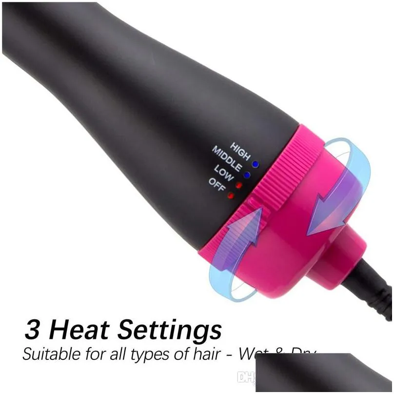 one step hairs dryer brush hair straightener curler electric blow dryers with hairs comb air curling iron