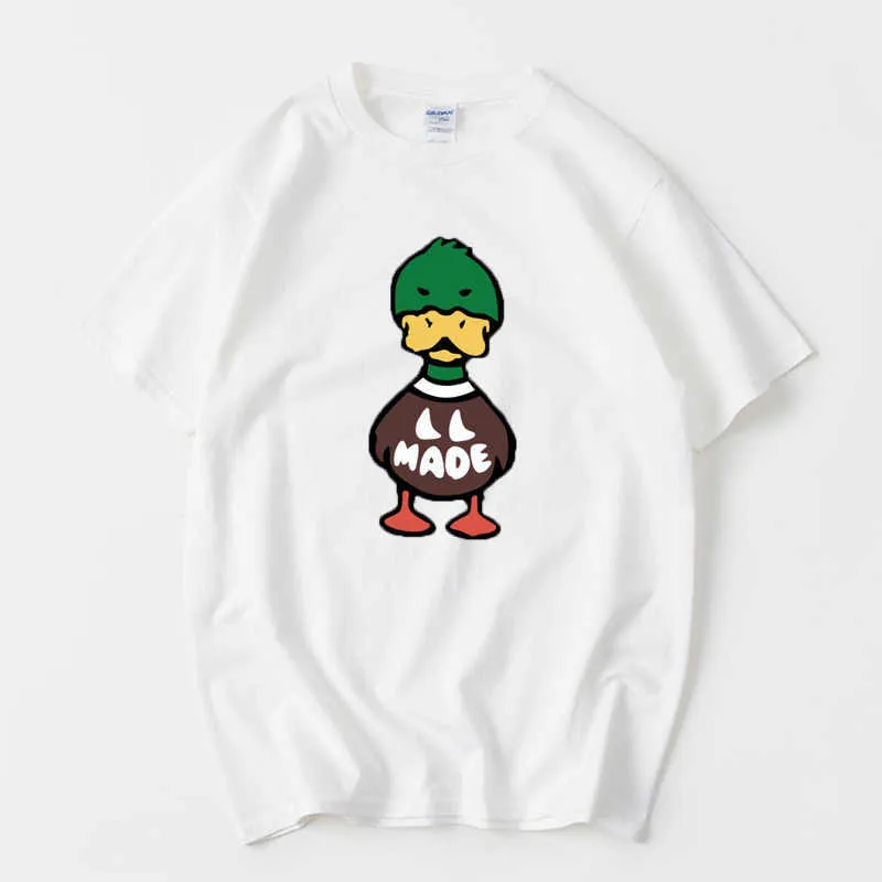 Men`s T-Shirts Human Made T Shirt Men Women Harajuku Graphic Tshirt Japanese Streetwear Duck Top Teed Humanmade T-shirt Y2k cute kawaii Tees