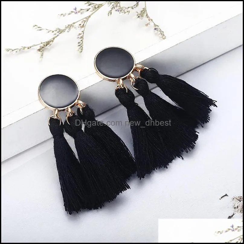 tassel earrings for women fashion pendants elegant temperament valentines day birthday gifts