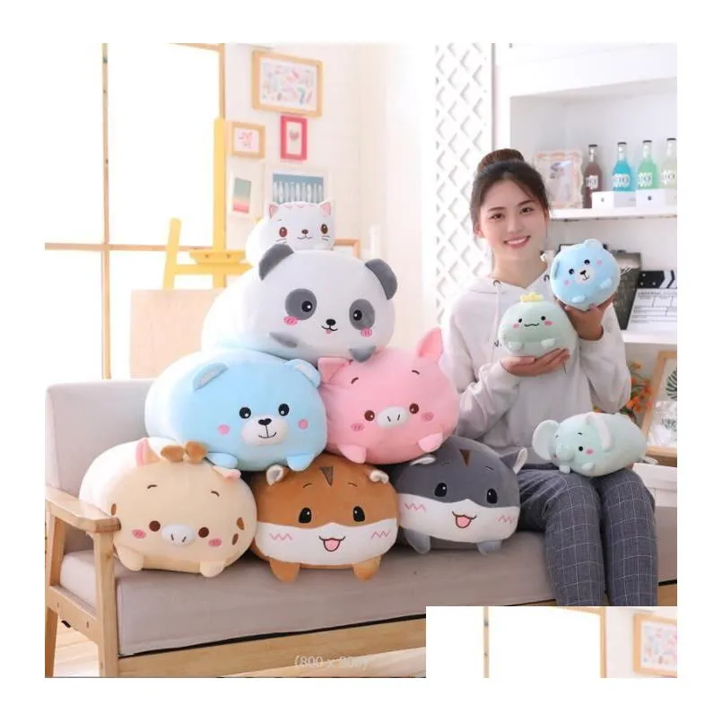 9 style plush toy bear doll cat cushion child birthday gift baby gifts cute animal pillow home doll childrens gift fy7950 tt1104