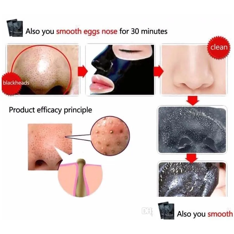 pilaten nose facial blackhead remover mask minerals pore cleanser black head pore strip for nose close pore