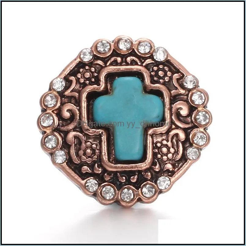 cross snap button jewelry component 18mm metal snaps buttons fit bracelet bangle noosa n010