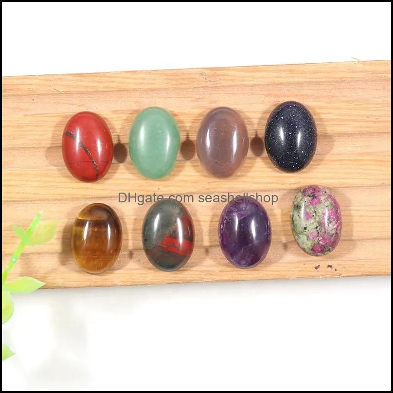 13x18mm natural quartz agates crystal stone cabochon oval loose beads cabochon gemstone for diy ring earrings jewelry making