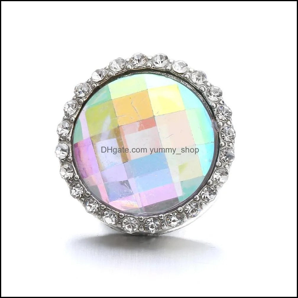snap button jewelry components round resin 18mm 20mm metal snaps buttons fit bracelet bangle noosa ze0026