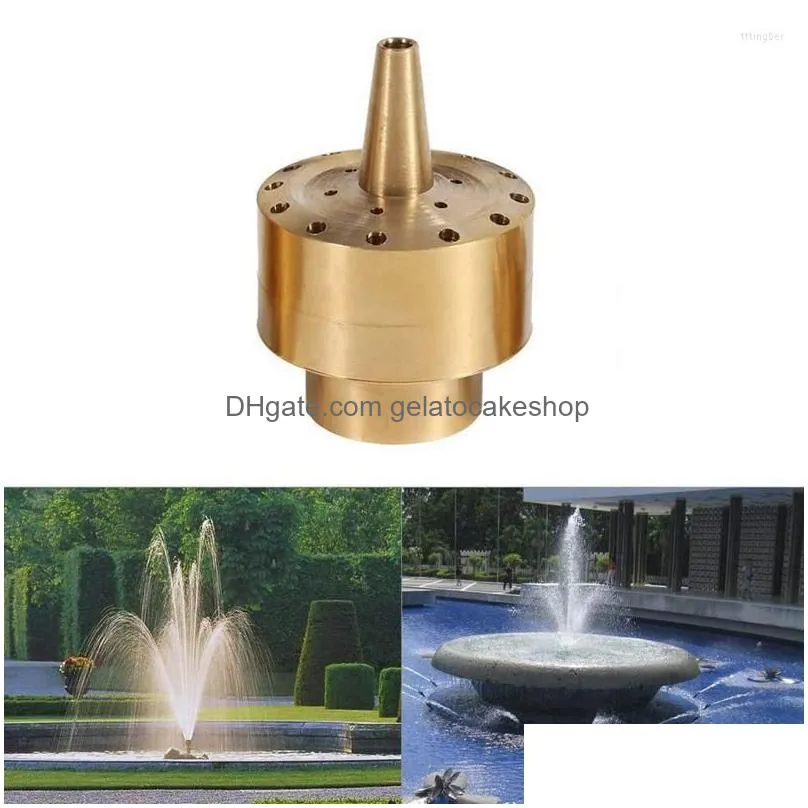 garden decorations 1/2inch 4 points fountain sprinkler brass outdoor decoration accessories 1/2