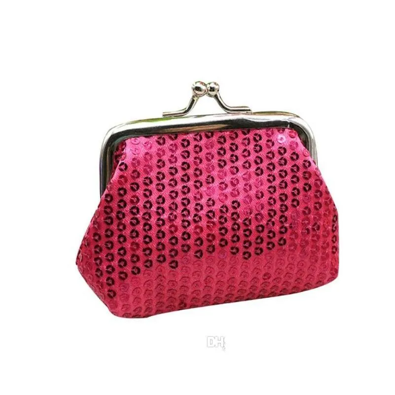 small sequins women coin purse dazzle colour change purse hasph money bags zero wallet christmas styles