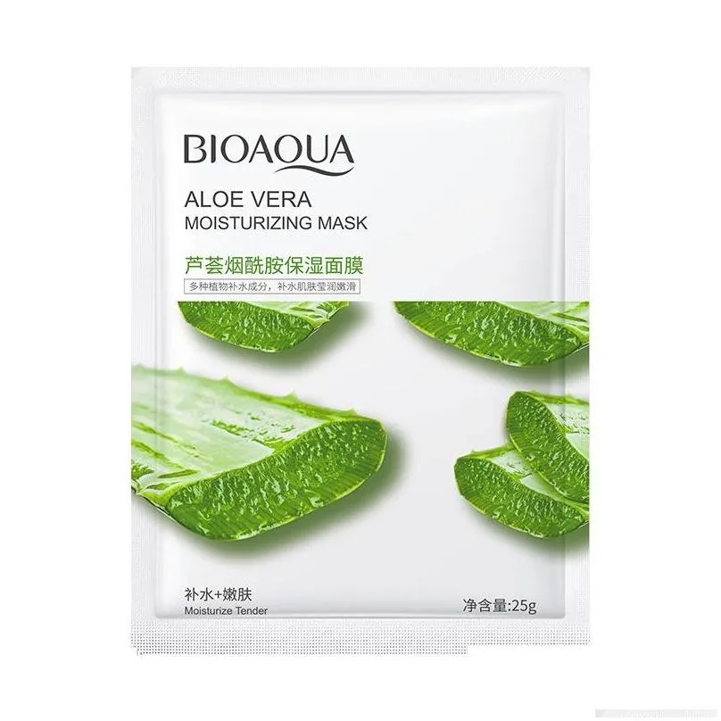 bioaqua pomegranate aloe plant masks cucumber centella honey avocado moisturizing facial mask sheet face peels