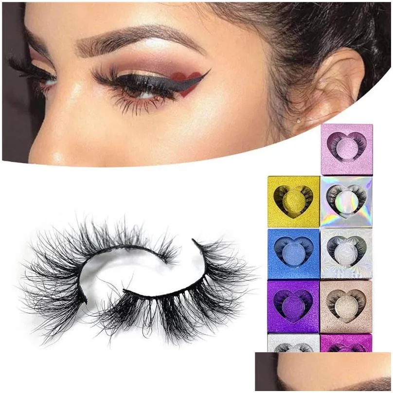 1 pair 3d faux mink eyelashes fluffy dramatic makeup wispy natural long false eye lash thick fake lashes