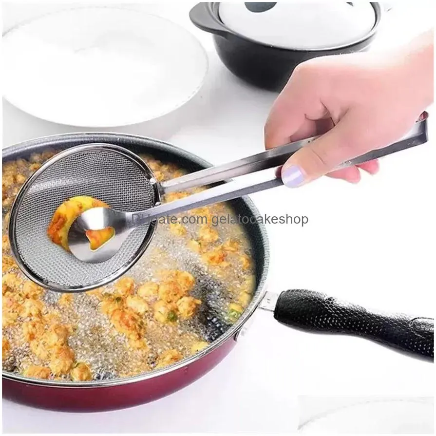 kitchen tools french fries food strainers spoon colander household tools