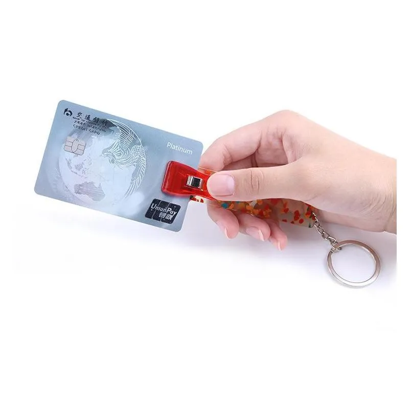 long nails keychain cards nail treatments clip key rings credit card puller pompom keychains acrylic debit bank card grabber