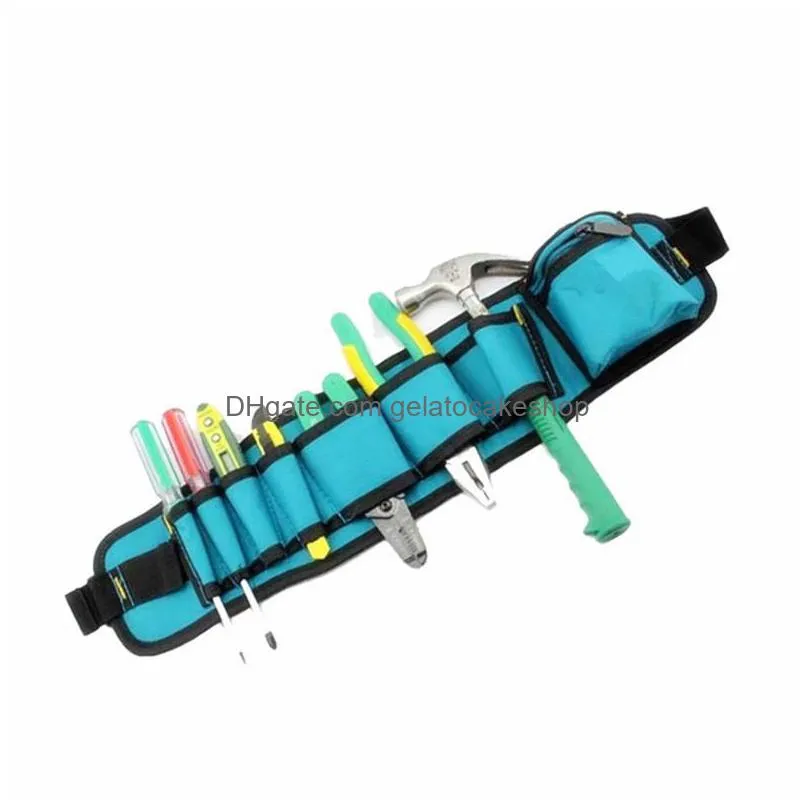 multifunctional tool bag electrician waterproof oxford tools kit pockets waist belt herramientas para electricistas b type