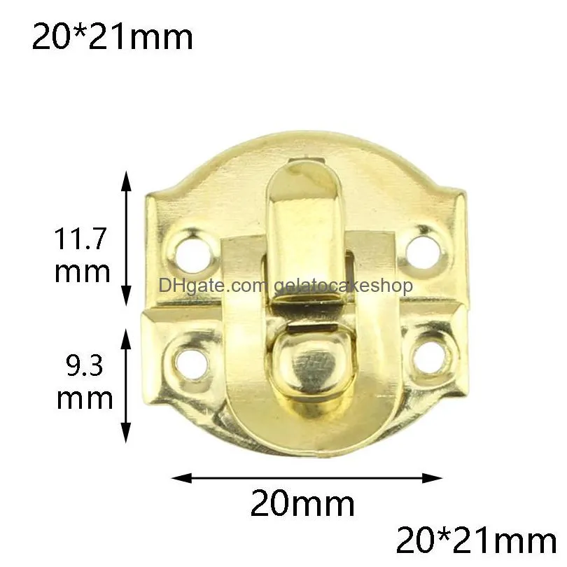 5pcs 20x21mm mini jewelry chest gift wine wooden box case toggle latch suitcase hasp hook can lock lockable with screws