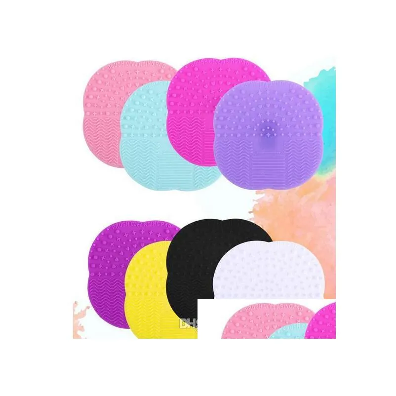 brush cleaning mat silicone professional pinceles makeup brush comestic tool washing scrubber board cleaner mat pad