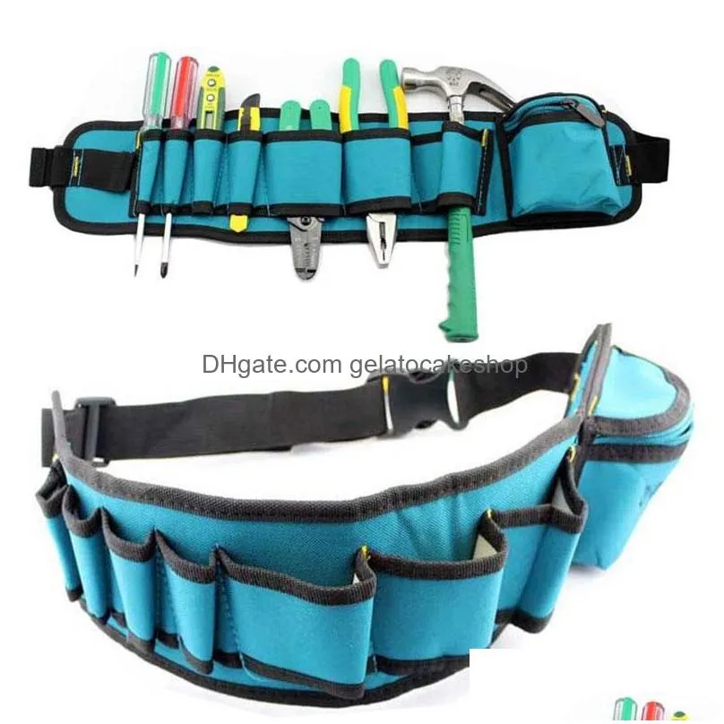 multifunctional tool bag electrician waterproof oxford tools kit pockets waist belt herramientas para electricistas b type