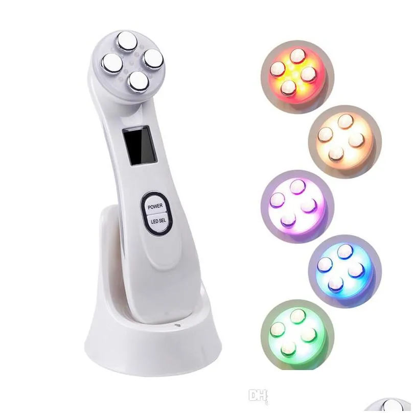 facial mesotherapy electroporation rf radio frequency led photon face lifting tighten removal skin care face massager