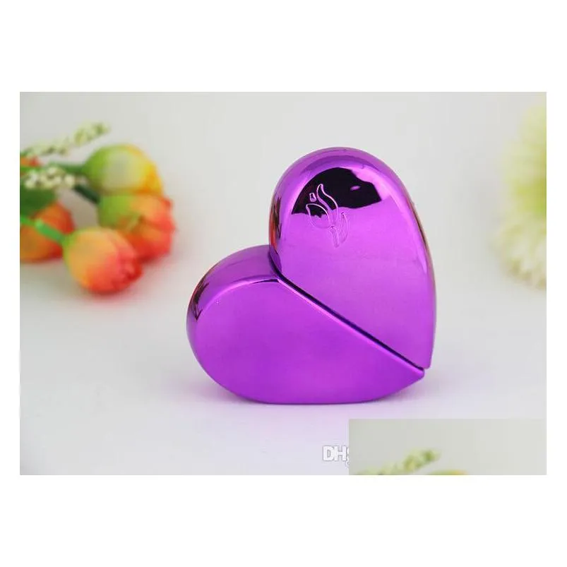 fashion perfume atomizer bottle heart shape bottle refillable empty 25ml travel mini atomizer spray pump perfume bottle