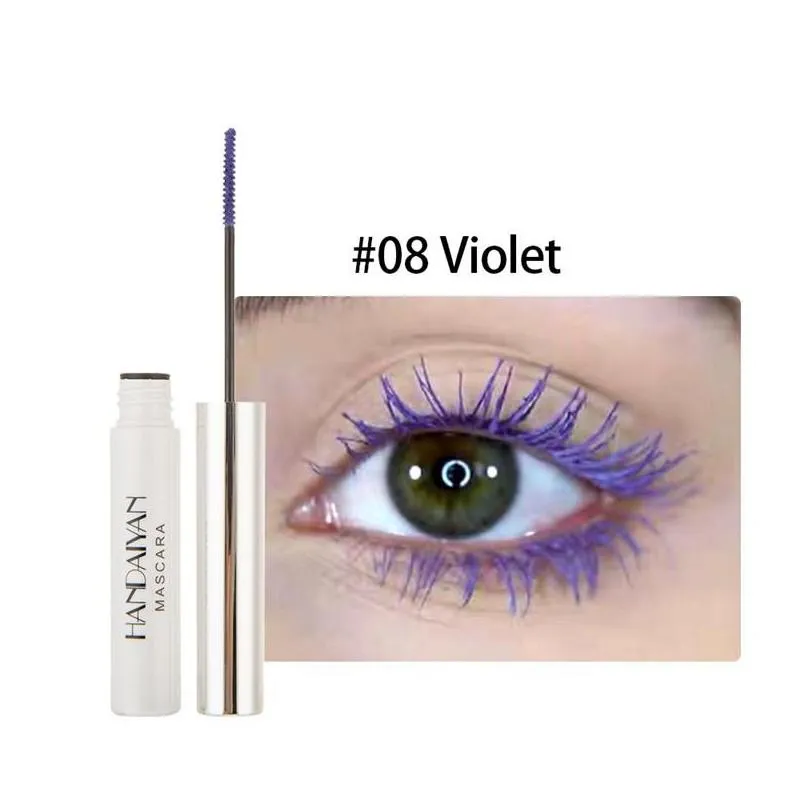 handaiyan colorful mascara easywear colored brush natural eyelashes curling lengthening festival extensions mascara eye makeup