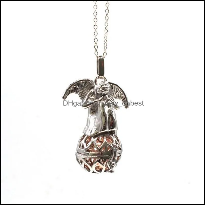 and harmonic pull necklace pregnant women angel alloy pendant pregnancy wishing ball gift