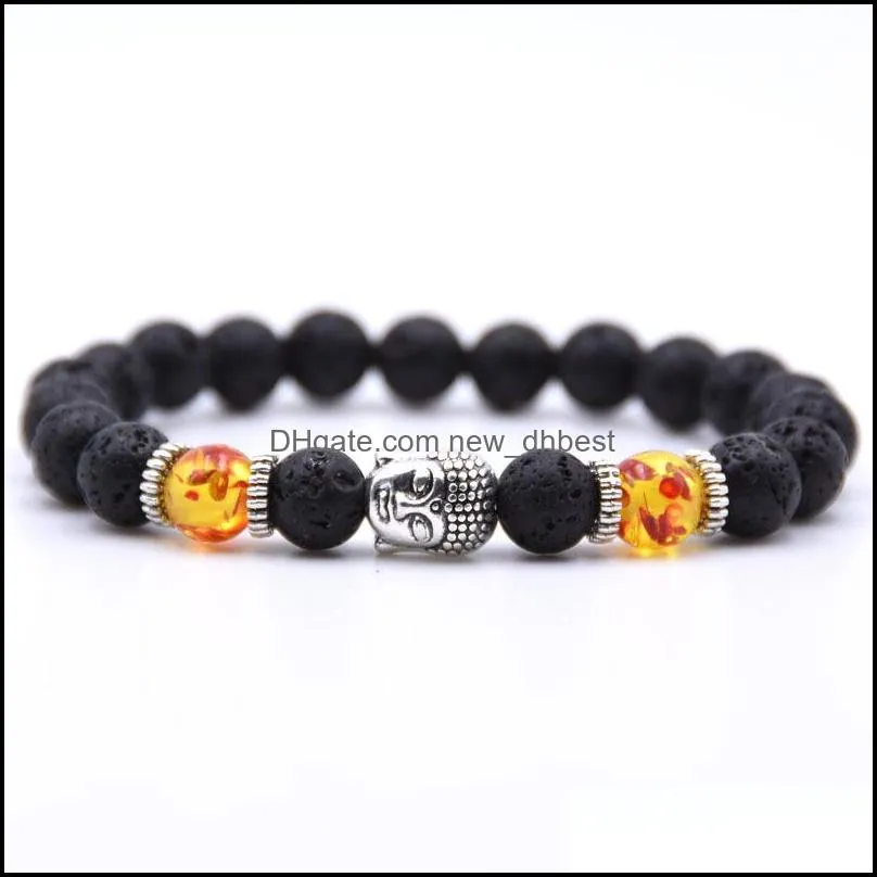 various animal bracelets lava beads men and women essential oil diffusion yoga cure healing valentines day birthday gifts